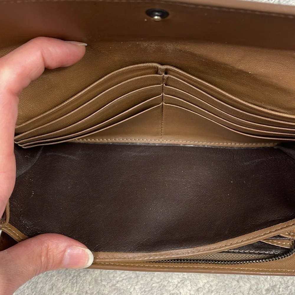 Bottega Veneta Nappa Intrecciato Continental Flap Wallet Woven Leather Brown